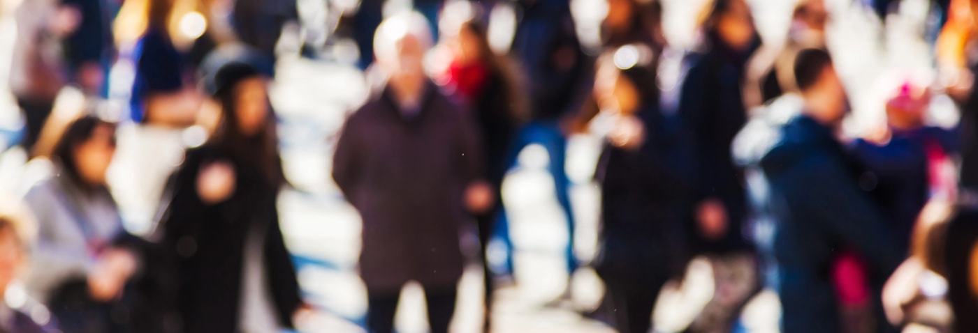 crowd walking Orlando